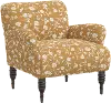 9505RBNFLOCROGA Eliza Ochre Floral Accent Chair