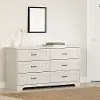 14312 Prairie Ivory 6-Drawer Double Dresser - South Shore