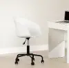 13775 Flam White and Black Swivel Chair