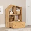 13901 Sweedi Natural Bookcase with Storage Bin