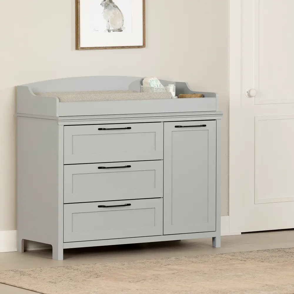 14110 Daisie Gray Changing Table - South Shore-1