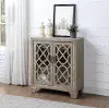 Light Brown Two Door Wine Cabinet