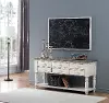 Bar Harbor Cream Six Drawer Console Table
