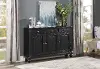 Callie Black 3- Drawer Credenza