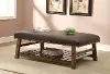 Foster Faux Leather Accent Bench