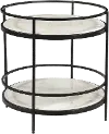 Maddie Round Marble Accent Table
