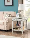 Athens White End Table