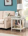 Athens White End Table