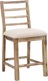 66116 Vail Natural Counter Height Dining Chair, Set of 2
