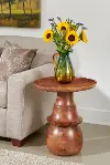Pawn Warm Brown Accent Table