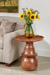 Pawn Warm Brown Accent Table