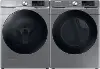 KIT Samsung Front Load Washer and Electric Dryer Set - Platinum 45B6300
