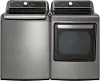 KIT LG Top Load Electric Washer and Dryer Set - Graphite Steel, 7400G