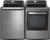 KIT LG Top Load Electric Washer and Dryer Set - Graphite Steel, 7400G