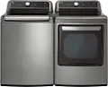 KIT LG Top Load Electric Washer and Dryer Set - Graphite Steel, 7400G