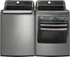 KIT LG Top Load Washer and Electric Dryer Set - Graphite Steel, 7405G
