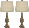 Collier Farmhouse Table Lamps, Set of 2