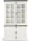 Bourbon White Display Cabinet