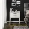 Lynnhaven White Nightstand with White Marble Top
