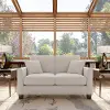 FLJ61SLBM-03K Flare Light Beige Microsuede Loveseat