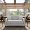 FLJ61SLGM-03K Flare Light Gray Microsuede Loveseat - Bush Furniture