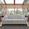 FLJ85SLGM-03K Flare Light Gray Microsuede Sofa - Bush Furniture