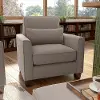 FLK36STNM-03 Flare Tan Microsuede Accent Chair with Arms