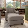 FLM41STNM-03K Flare Tan Microsuede Chaise Lounge with Arms - Bush Furniture