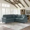HDY86BTBH-03K Hudson Blue L Shaped Sectional - Bush Furniture