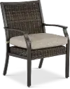 AFX07600P06/TRENTON PATIO DINING CHR/WOVEN Trenton Brown Patio Dining Chair