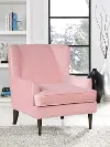 Orlando Pink Wingback Accent Chair