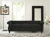 Sara Black Tufted Sofa