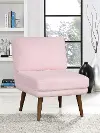Prem Pink Armless Accent Chair