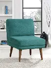 Prem Teal Armless Accent Chair
