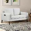Corey Modern Light Gray Loveseat