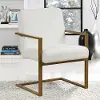 Danny Glam Cream Accent Chair