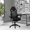 Tannerer Gray High Back Gaming Task Chair with Vegan Leather