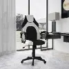 Reina White Vegan Leather Gaming Office Chair