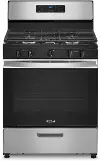 WFG505M0MS Whirlpool 5.1 cu ft Gas Range - Stainless Steel