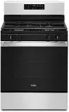 WFG515S0MS Whirlpool 5 cu ft Gas Range - Stainless Steel