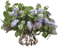 24 Inch Purple Lilac Arrangement in Vase