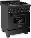 RGB-BR-24 ZLINE 2.8 cu ft Gas Range - 24 W Black Stainless Steel