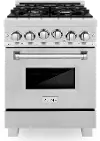 RGS-SN-24 ZLINE 2.8 cu ft Gas Range - 24 W DuraSnow Stainless Steel