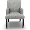Parsons Denai Gray Upholstered Dining Room Arm Chair