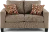 Paisely Brown Loveseat