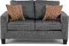 Paisely Slate Gray Loveseat