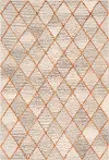 Eaton 8 x 10 Orange Diamond Area Rug