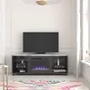 Westchester Black Fireplace TV Stand