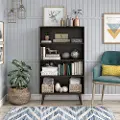 Brittany Brown 4-Shelf Bookcase