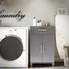 Camberly Graphite Gray Storage Cabinet with Drawer